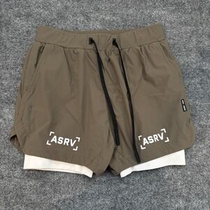 ASRV Men's Size Small Brown Tetra Lite 5" Liner Bracket Shorts